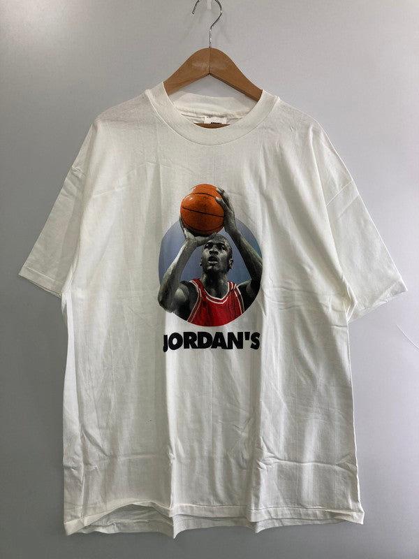 【中古品】【メンズ】 NIKE ナイキ JORDAN 復帰 TEE 90'S ジョーダン Tシャツ 半袖 アメリカ製 バスケットボール プリントＴ 146-251130-em-29-min サイズ：Ｌ カラー：ホワイト 万代Net店