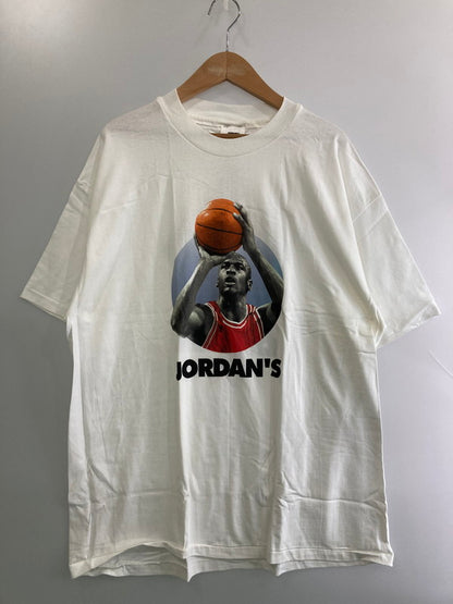 【中古品】【メンズ】 NIKE ナイキ JORDAN 復帰 TEE 90'S ジョーダン Tシャツ 半袖 アメリカ製 バスケットボール プリントＴ 146-251130-em-29-min サイズ：Ｌ カラー：ホワイト 万代Net店