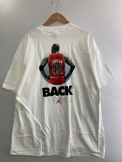 【中古品】【メンズ】 NIKE ナイキ JORDAN 復帰 TEE 90'S ジョーダン Tシャツ 半袖 アメリカ製 バスケットボール プリントＴ 146-251130-em-29-min サイズ：Ｌ カラー：ホワイト 万代Net店