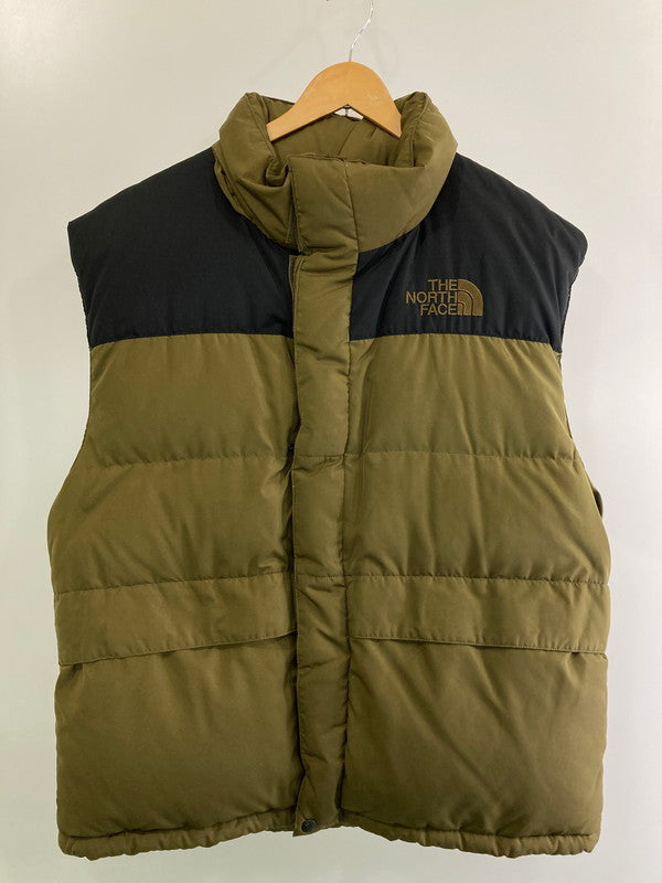 【中古品】【メンズ】 THE NORTH FACE ザ・ノースフェイス BAFFIN VEST ND-1037 バフィン ベスト メンズ アウター ダウンベスト 144-251130-em-27-min サイズ：Ｌ　 カラー：カーキ 万代Net店