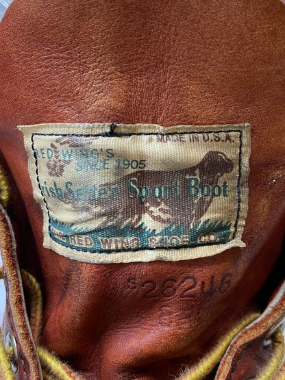 【中古品】【メンズ】 RED WING レッドウィング 90年代 表四角犬タグ 8875 IRISH SETTER アイリッシュ セッター ブーツ 靴 164-251204-jt-09-min サイズ：US 9 E カラー：ブラウン 万代Net店