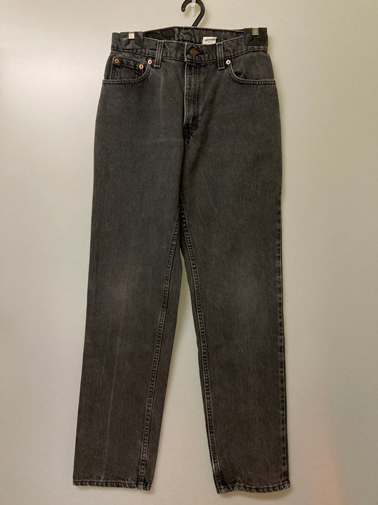 【現状渡し品】【メンズ】 Levi's リーバイス 90'S 後染め 505 BLACK DENIM PANTS 90年代 ブラック デニム パンツ メンズ ボトムス ジーンズ ジーパン 157-251208-em-01-min サイズ：M カラー：グレー 万代Net店