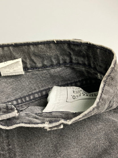 【現状渡し品】【メンズ】 Levi's リーバイス 90'S 後染め 505 BLACK DENIM PANTS 90年代 ブラック デニム パンツ メンズ ボトムス ジーンズ ジーパン 157-251208-em-01-min サイズ：M カラー：グレー 万代Net店