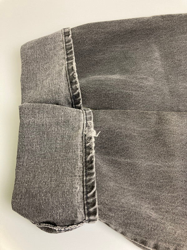 【現状渡し品】【メンズ】 Levi's リーバイス 90'S 後染め 505 BLACK DENIM PANTS 90年代 ブラック デニム パンツ メンズ ボトムス ジーンズ ジーパン 157-251208-em-01-min サイズ：M カラー：グレー 万代Net店