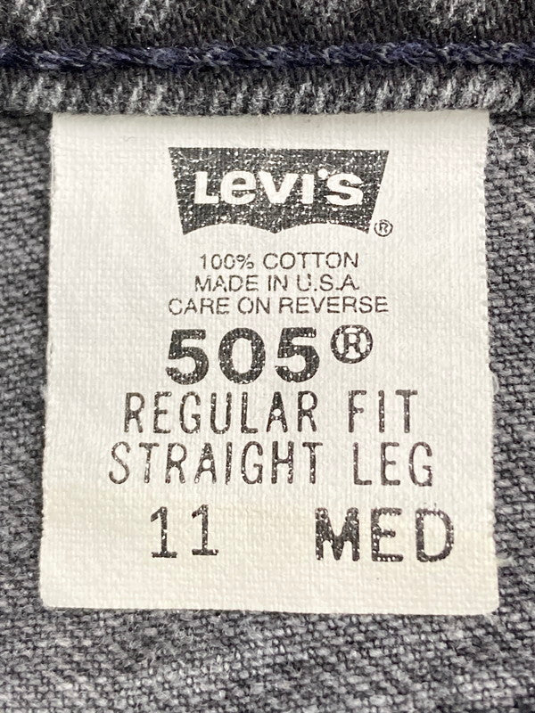 【現状渡し品】【メンズ】 Levi's リーバイス 90'S 後染め 505 BLACK DENIM PANTS 90年代 ブラック デニム パンツ メンズ ボトムス ジーンズ ジーパン 157-251208-em-01-min サイズ：M カラー：グレー 万代Net店