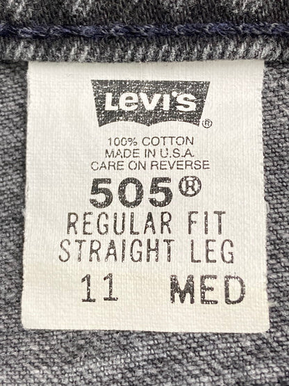 【現状渡し品】【メンズ】 Levi's リーバイス 90'S 後染め 505 BLACK DENIM PANTS 90年代 ブラック デニム パンツ メンズ ボトムス ジーンズ ジーパン 157-251208-em-01-min サイズ：M カラー：グレー 万代Net店