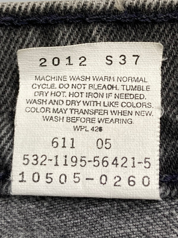 【現状渡し品】【メンズ】 Levi's リーバイス 90'S 後染め 505 BLACK DENIM PANTS 90年代 ブラック デニム パンツ メンズ ボトムス ジーンズ ジーパン 157-251208-em-01-min サイズ：M カラー：グレー 万代Net店