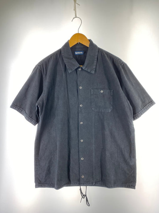 【中古品】【メンズ】 HYSTERIC GLAMOUR ヒステリックグラマー LAID BACK ENGINEER SS SHIRT 02202AH06 20SS レイドバック エンジニア 半袖 シャツ メンズ トップス 140-251205-em-21-min サイズ：L カラー：ブラック 万代Net店