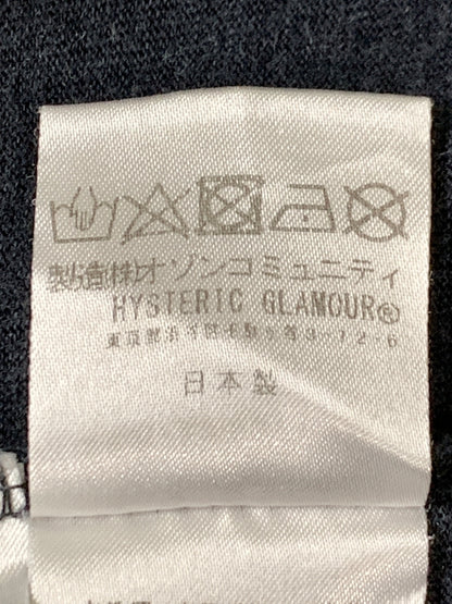 【中古品】【メンズ】 HYSTERIC GLAMOUR × DICKIES ヒステリックグラマ ディッキーズ COLLEGE-LEAGUE総柄 50周年コラボ TEE 半袖 Tシャツ ショートスリーブ 140-260812-hu-13-min サイズ：L カラー：ネイビー 万代Net店