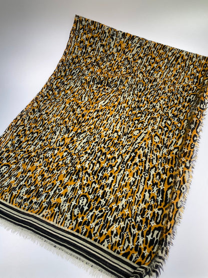 【中古美品】【レディース】 LOUIS VUITTON ルイ・ヴィトン エトール モノグラム ジャングル ストール M73645 ショール マフラー アニマル柄 179-251130-em-48-min カラー：アニマル柄 万代Net店