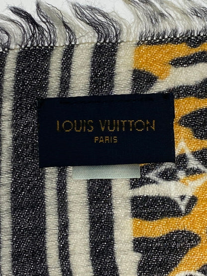 【中古美品】【レディース】 LOUIS VUITTON ルイ・ヴィトン エトール モノグラム ジャングル ストール M73645 ショール マフラー アニマル柄 179-251130-em-48-min カラー：アニマル柄 万代Net店
