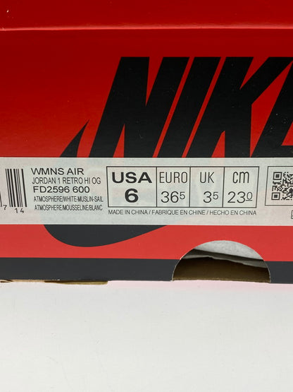 【中古品】【レディース】 NIKE ナイキ WMNS AIR JORDAN 1 RETRO HIGH OG FD2596-600 ウィメンズ エア ジョーダン 1 レトロ ハイ オリジナル スニーカー 靴 166-251203-kk-01-min カラー：ATMOSPHERE/WHITE-MUSLIN-SAIL 万代Net店
