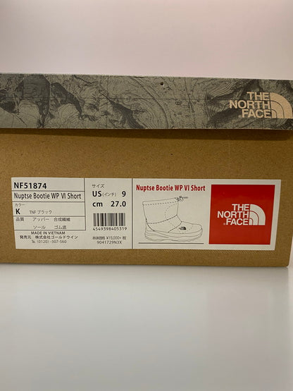 【中古品】【メンズ】 THE NORTH FACE ザ・ノースフェイス NUPTSE BOOTIE WP VI SHORT NF51874 ヌプシ ブーティ ウォータープルーフ ショート 靴 165-251204-jt-22-min サイズ：US 9 27.0cm カラー：ブラック 万代Net店