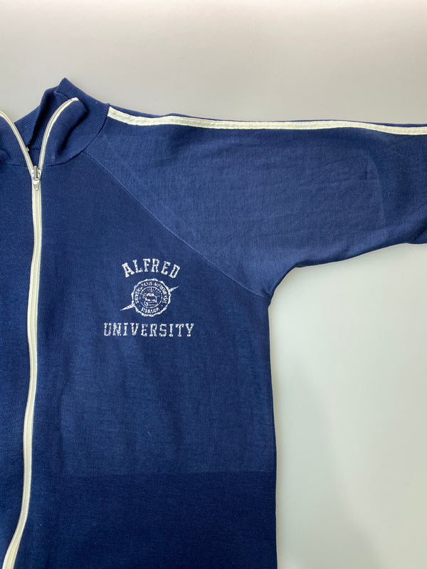 【現状渡し品】【メンズ】 VINTAGE ヴィンテージ ALFRED UNIVERSITY TRACK JACKET トラックジャケット ジャージ IDEALジップ トップス 146-260715-yn-10-min サイズ：M カラー：ネイビー 万代Net店