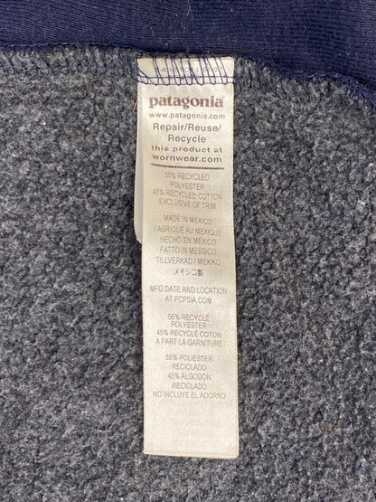 【現状渡し品】【メンズ】 patagonia パタゴニア LOGO HOODIE ロゴ フーディー メンズ パーカー トップス 144-251205-em-29-min サイズ：XL カラー：ネイビー 万代Net店