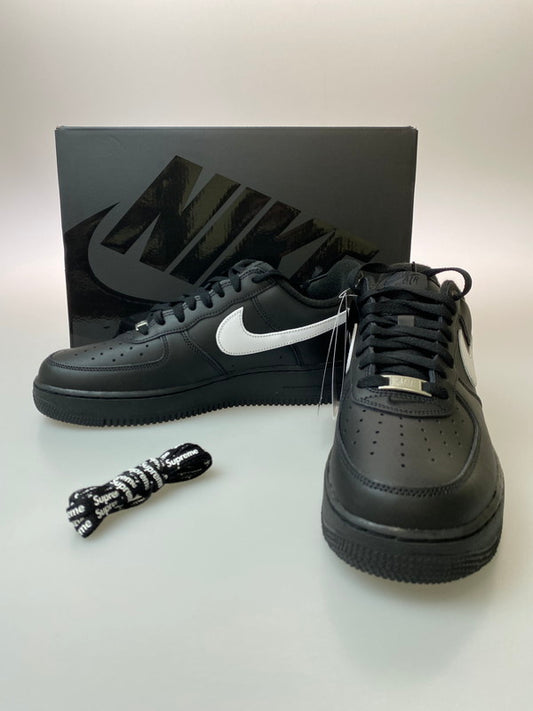 【中古美品】【メンズ】 NIKE ナイキ × SUPREME シュプリーム AIR FORCE 1 LOW CU9225 002 エアーフォース1 ロー スニーカー 靴 160-251204-jt-21-min サイズ：US 9 27.0cm カラー：BLACK/WHITE 万代Net店
