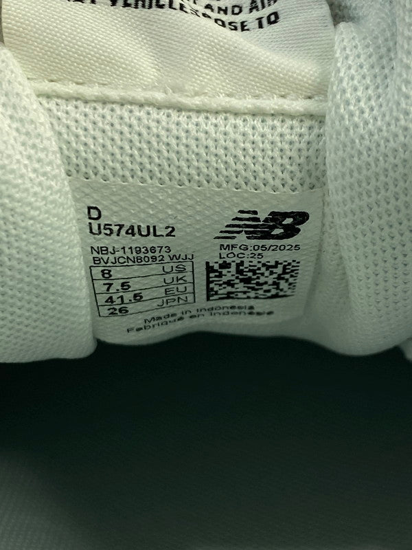 【未使用品】【メンズ】 NEW BALANCE ニューバランス U574UL2 ローカット スニーカー 靴 163-251203-kk-15-min カラー：Grey with Off White 万代Net店
