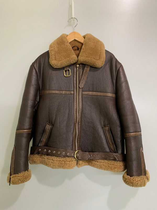 【中古品】【メンズ】 L.GYMO IRVIN アーヴィン MOUTON B-3 FLIGHT JACKET ムートン B-3 フライトジャケット アウター 145-251201-kk-31-min サイズ：表記なし 下記参照 カラー：ブラウン 万代Net店