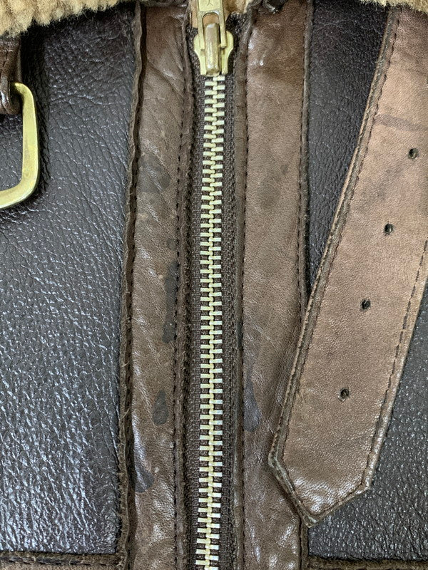 【中古品】【メンズ】 L.GYMO IRVIN アーヴィン MOUTON B-3 FLIGHT JACKET ムートン B-3 フライトジャケット アウター 145-251201-kk-31-min サイズ：表記なし 下記参照 カラー：ブラウン 万代Net店