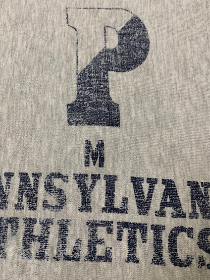 【現状渡し品】【メンズ】 Champion チャンピオン 80's REVERSE WEAVE CREWNECK SWEATSHIRT PENNSYLVANIA ATHLETICS VINTAGE 80年代 リバースウィーブ クルーネックスウェットシャツ トップス トレーナー ヴィンテージ 146-251201-kk-39-min サイズ：M カラー：グレー 万代Net店