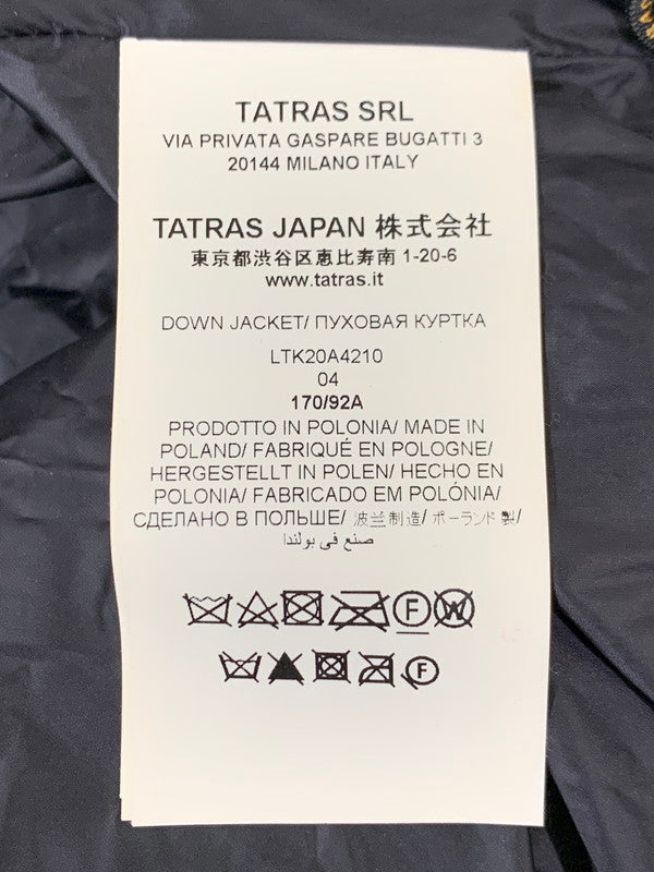 【中古品】【レディース】 TATRAS タトラス MADEIRA DOWN COAT LTK20A4210 マデイラ ダウンコート アウター 169-251201-kk-30-min サイズ：4 カラー：ブラック 万代Net店