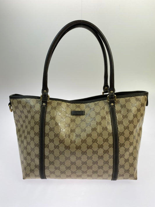 【中古品】【レディース】 GUCCI グッチ GGクリスタル トートバッグ 265695 ショルダーバッグ 肩掛け カバン レディース 180-251205-em-06-min カラー：ベージュ/ブラウン 万代Net店