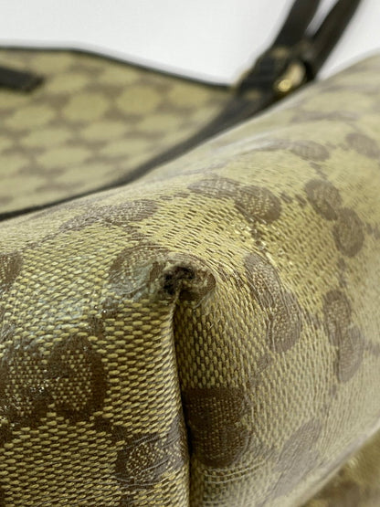 【中古品】【レディース】 GUCCI グッチ GGクリスタル トートバッグ 265695 ショルダーバッグ 肩掛け カバン レディース 180-251205-em-06-min カラー：ベージュ/ブラウン 万代Net店