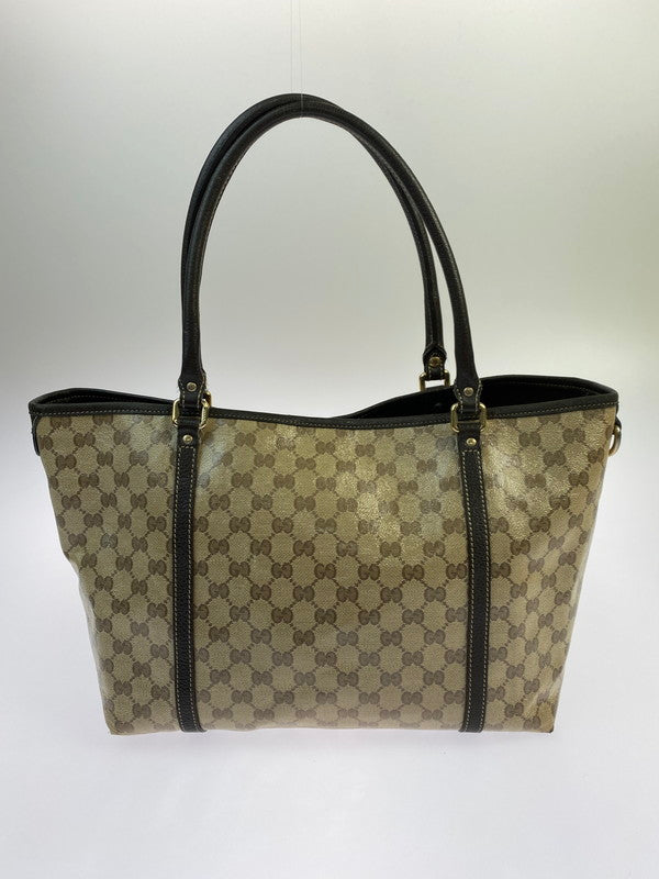 【中古品】【レディース】 GUCCI グッチ GGクリスタル トートバッグ 265695 ショルダーバッグ 肩掛け カバン レディース 180-251205-em-06-min カラー：ベージュ/ブラウン 万代Net店