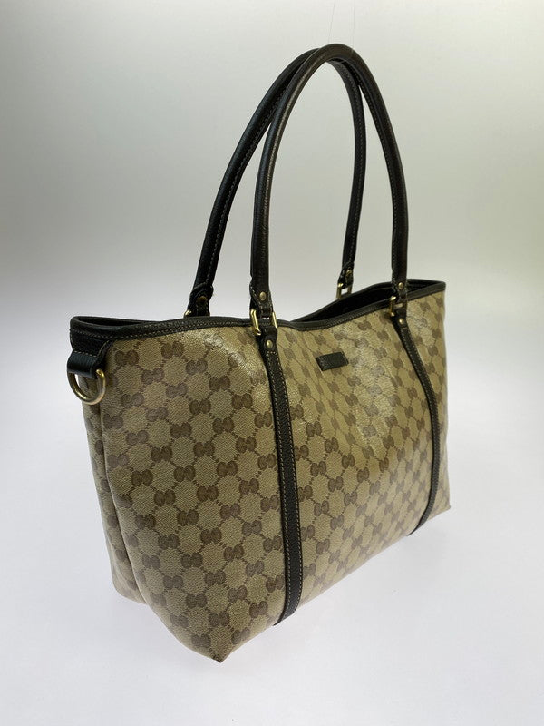 【中古品】【レディース】 GUCCI グッチ GGクリスタル トートバッグ 265695 ショルダーバッグ 肩掛け カバン レディース 180-251205-em-06-min カラー：ベージュ/ブラウン 万代Net店