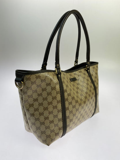 【中古品】【レディース】 GUCCI グッチ GGクリスタル トートバッグ 265695 ショルダーバッグ 肩掛け カバン レディース 180-251205-em-06-min カラー：ベージュ/ブラウン 万代Net店