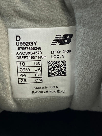 【中古品】【メンズ】 NEW BALANCE ニューバランス M992 U992GY MADE IN USA ローカット スニーカー 靴 162-251203-kk-10-min カラー：GRAY 万代Net店