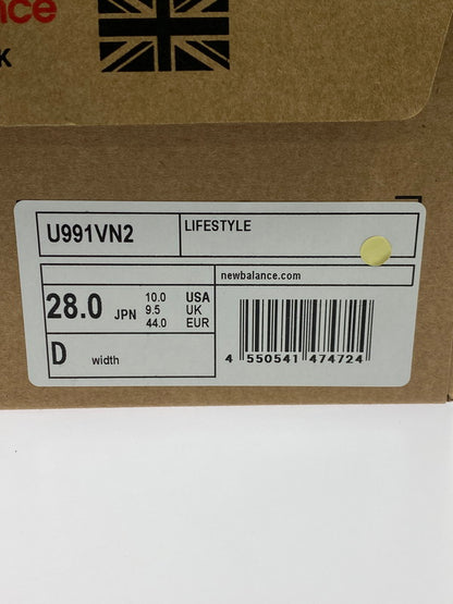 【中古品】【メンズ】 NEW BALANCE ニューバランス 991V2 U991VN2 MADE IN UK ローカット スニーカー 靴 162-251203-kk-12-min カラー：VINTAGE NAVY 万代Net店