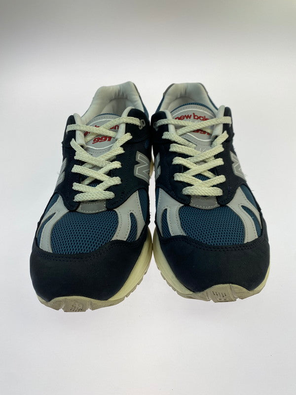 【中古品】【メンズ】 NEW BALANCE ニューバランス 991V2 U991VN2 MADE IN UK ローカット スニーカー 靴 162-251203-kk-12-min カラー：VINTAGE NAVY 万代Net店