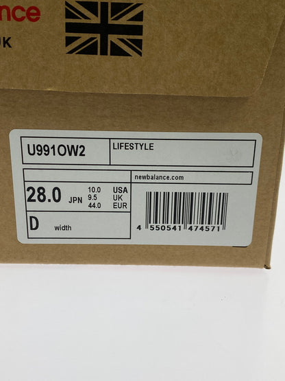 【中古品】【メンズ】 NEW BALANCE ニューバランス 991V2 U991OW2 MADE IN UK ローカット スニーカー 靴 162-251203-kk-11-min カラー：OFF WHITE 万代Net店