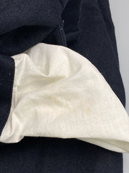 【中古品】【レディース】 CELINE セリーヌ フィービー期 シルク切替 ウールパンツ ボトムス 168-251204-jt-35-min サイズ：34 カラー：ネイビー 万代Net店