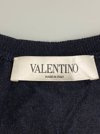 【中古品】【レディース】 VALENTINO ヴァレンティノ レース ドッキング ニット FBC9A520 レディース ワンピース 170-251208-em-06-min サイズ：S カラー：ネイビー 万代Net店