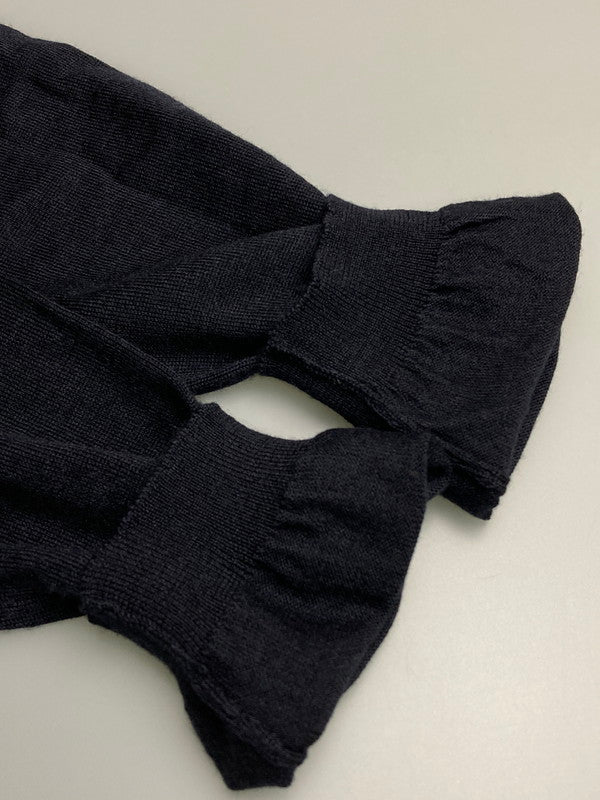 【中古品】【レディース】 VALENTINO ヴァレンティノ レース ドッキング ニット FBC9A520 レディース ワンピース 170-251208-em-06-min サイズ：S カラー：ネイビー 万代Net店