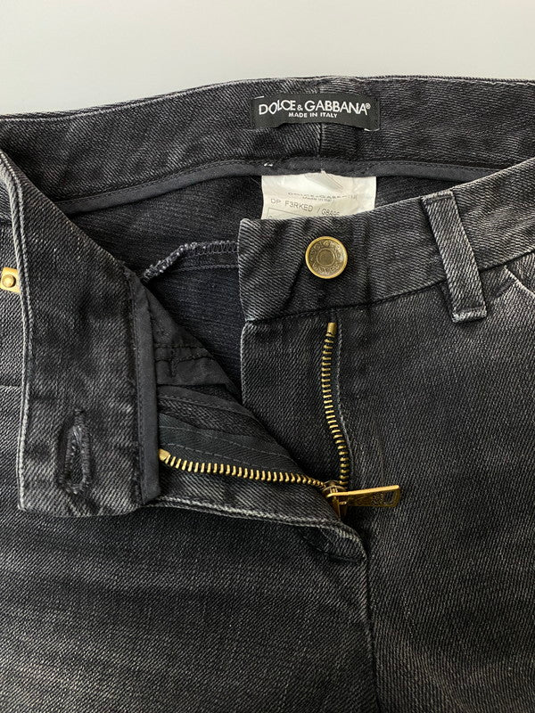 【中古品】【メンズ】 DOLCE&GABBANA ドルチェアンドガッバーナ BLACK DENIM PANTS デニムパンツ ボトムス ブラックデニム 152-251206-zi-07-min サイズ：36 カラー：ブラック 万代Net店
