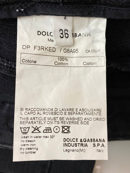 【中古品】【メンズ】 DOLCE&GABBANA ドルチェアンドガッバーナ BLACK DENIM PANTS デニムパンツ ボトムス ブラックデニム 152-251206-zi-07-min サイズ：36 カラー：ブラック 万代Net店
