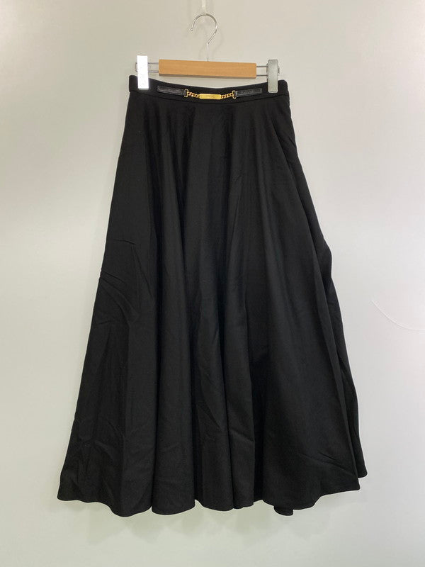 【中古美品】【レディース】 CELINE セリーヌ エディ期 カシミヤ スカート 2J400561F ボトムス 168-251204-jt-38-min サイズ：38 カラー：ブラック 万代Net店