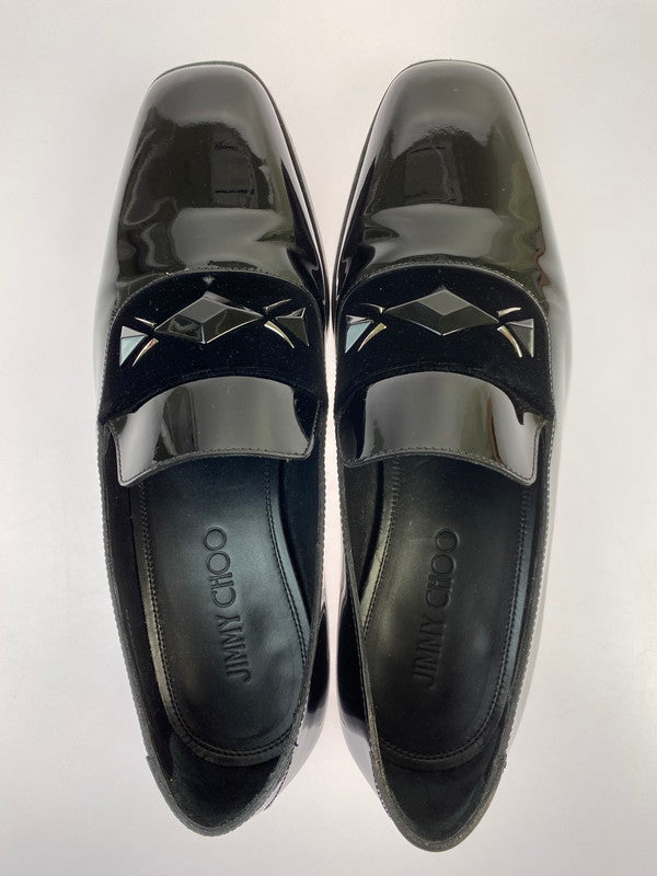 【中古品】【レディース】 JIMMY CHOO ジミーチュウ パテントローファー レディース シューズ 靴 183-251205-em-09-min サイズ：40 カラー：ブラック 万代Net店