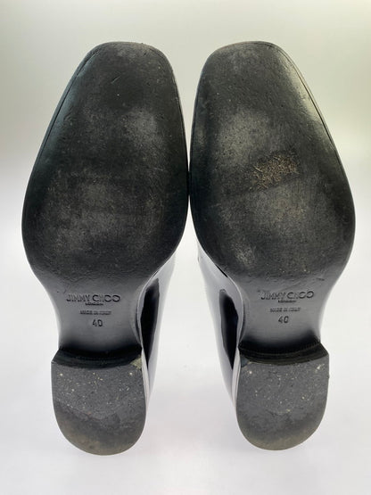 【中古品】【レディース】 JIMMY CHOO ジミーチュウ パテントローファー レディース シューズ 靴 183-251205-em-09-min サイズ：40 カラー：ブラック 万代Net店