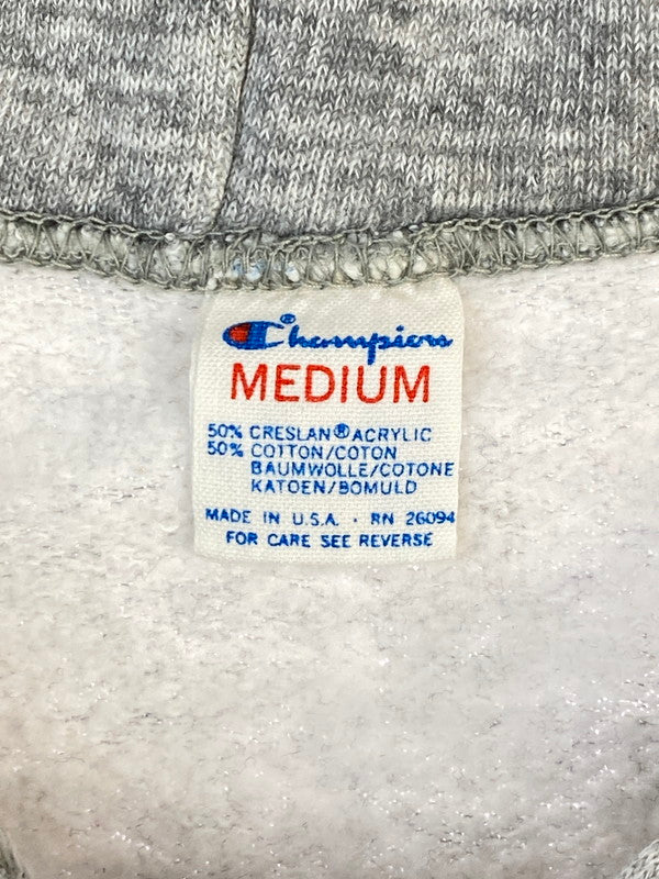 【中古品】【メンズ】 Champion チャンピオン KUTZTOWN KUP UNIVERSITY HOODED 80S トリコタグ後期 80年代 フーディ メンズ トップス パーカー ヴィンテージ 146-251205-em-37-min サイズ：M カラー：グレー 万代Net店