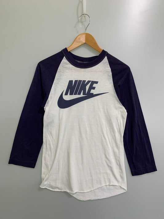 【中古品】【メンズ】 NIKE ナイキ 70's RAGLAN LOGO TEE VINTAGE 70年代 ラグランロゴ Tシャツ トップス ヴィンテージ 146-251201-kk-38-min サイズ：表記なし 下記参照 カラー：ホワイト/パープル 万代Net店