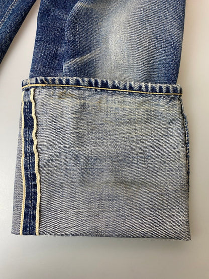 【現状渡し品】【メンズ】 WAREHOUSE ウエアハウス TYPE XX DENIM PANTS BLUE&GRAY デニム パンツ メンズ ボトムス ジーンズ ジーパン 156-251205-em-55-min サイズ：31 カラー：インディゴブルー 万代Net店