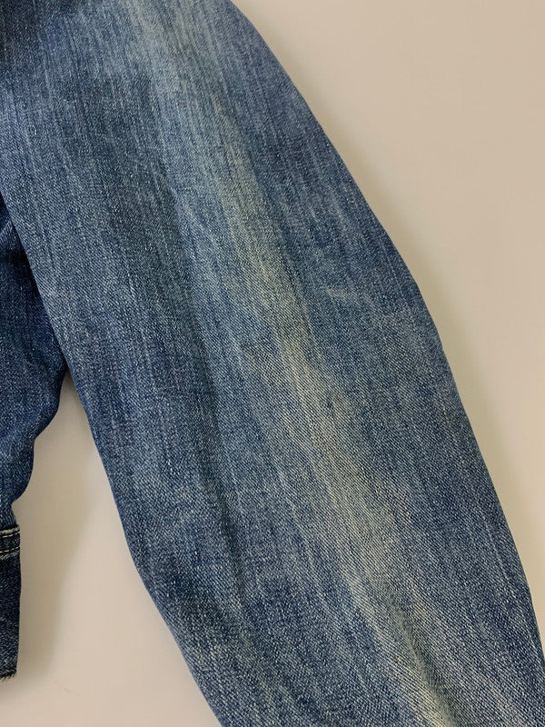 【現状渡し品】【メンズ】 Lee リー 50-60's DENIM JACKET 101-J VINTAGE 50-60年代 デニムジャケット ライトアウター Gジャン ヴィンテージ 146-251201-kk-28-min サイズ：38 カラー：ライトインディゴ 万代Net店