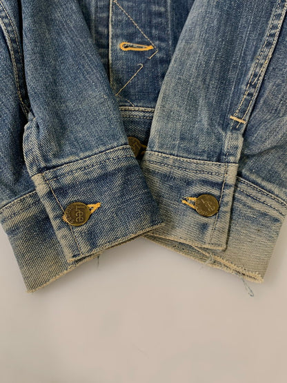 【現状渡し品】【メンズ】 Lee リー 50-60's DENIM JACKET 101-J VINTAGE 50-60年代 デニムジャケット ライトアウター Gジャン ヴィンテージ 146-251201-kk-28-min サイズ：38 カラー：ライトインディゴ 万代Net店