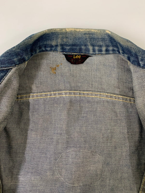 【現状渡し品】【メンズ】 Lee リー 50-60's DENIM JACKET 101-J VINTAGE 50-60年代 デニムジャケット ライトアウター Gジャン ヴィンテージ 146-251201-kk-28-min サイズ：38 カラー：ライトインディゴ 万代Net店