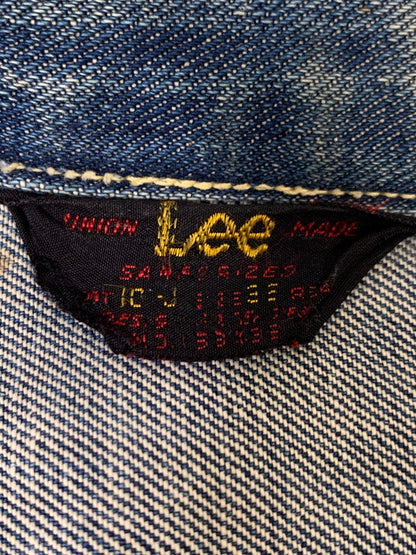 【現状渡し品】【メンズ】 Lee リー 50-60's DENIM JACKET 101-J VINTAGE 50-60年代 デニムジャケット ライトアウター Gジャン ヴィンテージ 146-251201-kk-28-min サイズ：38 カラー：ライトインディゴ 万代Net店