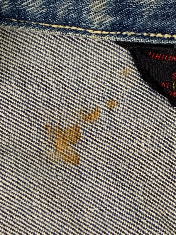 【現状渡し品】【メンズ】 Lee リー 50-60's DENIM JACKET 101-J VINTAGE 50-60年代 デニムジャケット ライトアウター Gジャン ヴィンテージ 146-251201-kk-28-min サイズ：38 カラー：ライトインディゴ 万代Net店